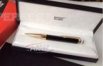 Perfect Replica Montblanc Gold Clip Black And Gold Ballpoint Special Edition Gift Pen